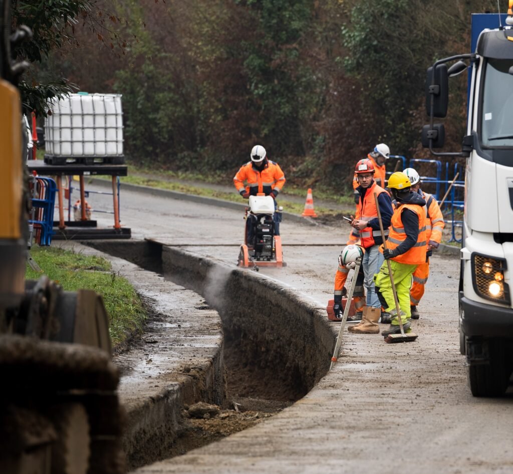Travaux du réseau de chaleur urbain de Dinan agglomération