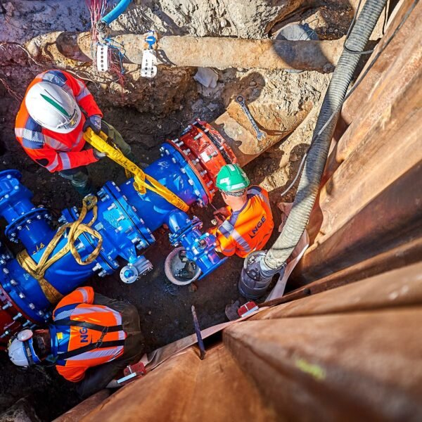 Chantier assainissement et canalisations Place Renaudel – Bordeaux (33)