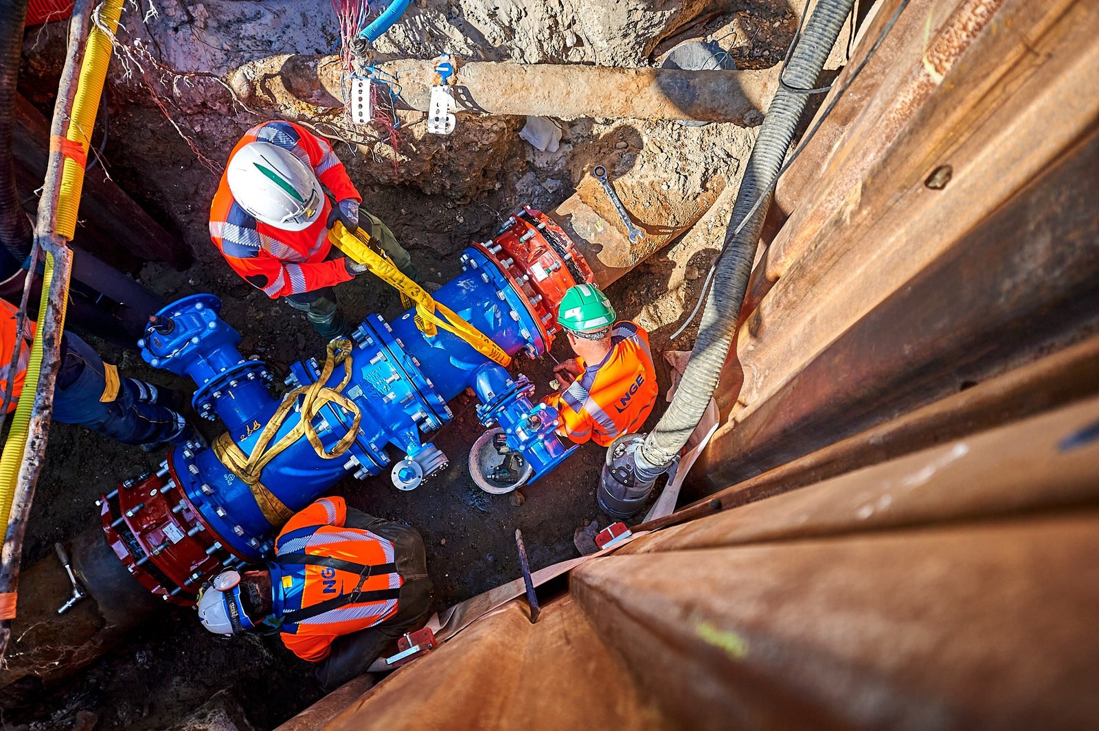 Chantier assainissement et canalisations Place Renaudel – Bordeaux (33)