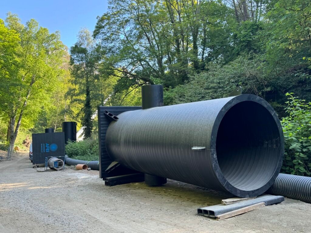 Saint-Brieuc : 760 m³ de stockage souterrain pour réguler les eaux pluviales