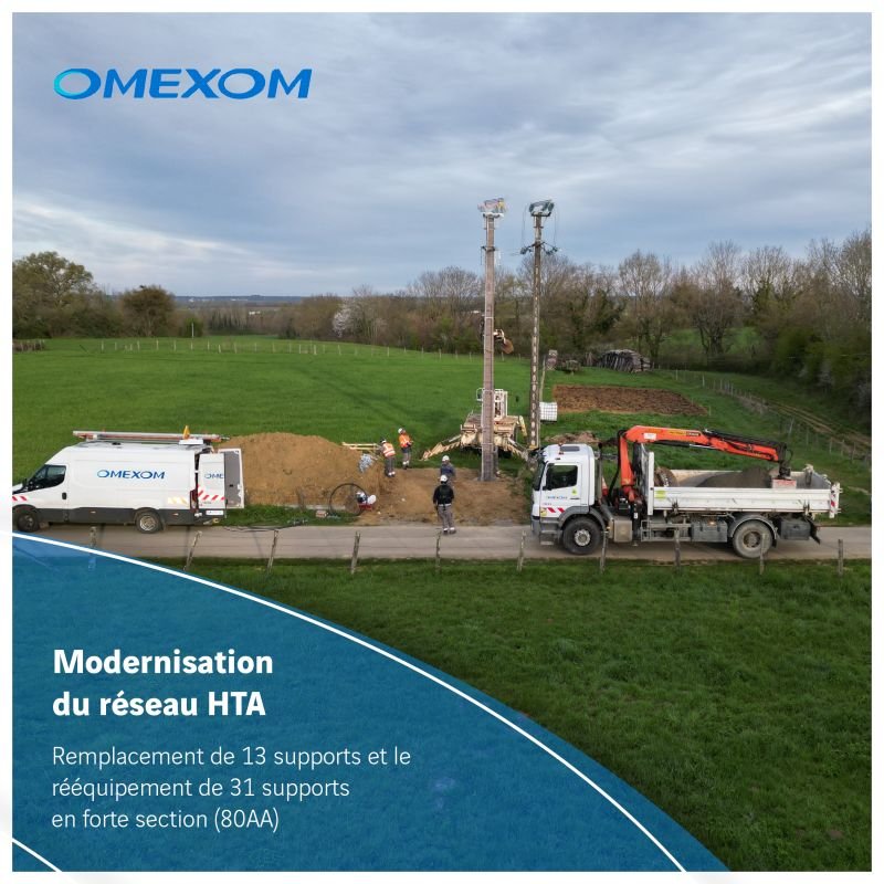 Jura : Omexom modernise 5,5 km de réseau électrique