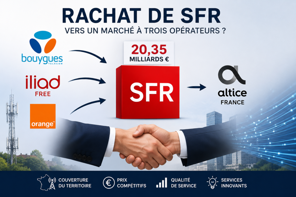Rachat de SFR : une opération qui pourrait remodeler le marché des télécoms