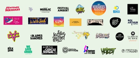 Les festivals « engagés gaz verts » :