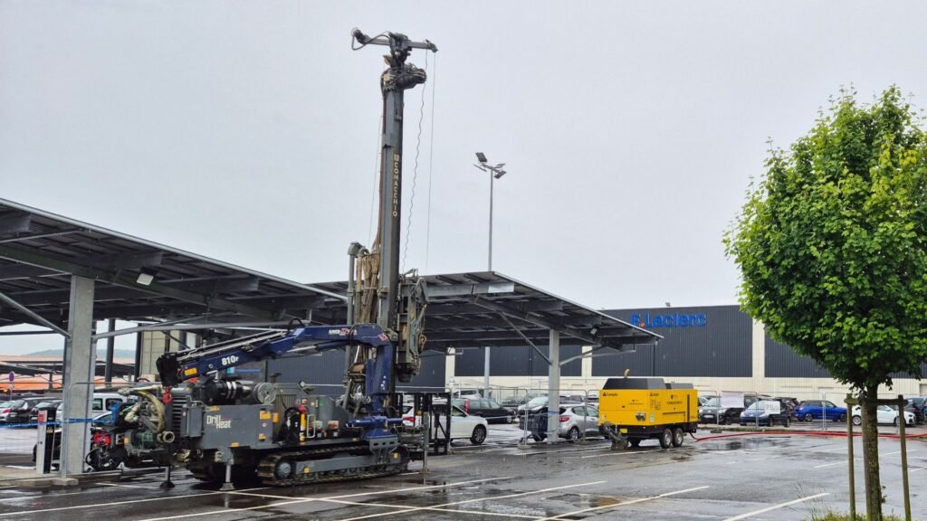 Arverne, via sa filiale DrillHeat spécialisée en géothermie de surface, a accompagné l’hypermarché de Frouard (Meurthe-et-Moselle) dans sa bascule vers la géothermie