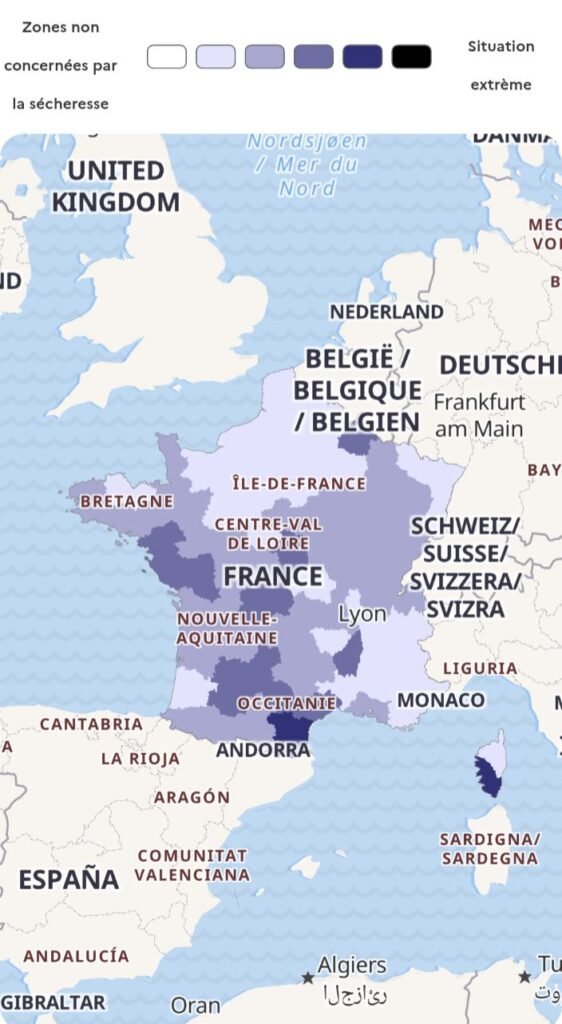 Sources : VigiEau, Météo-France, Office français de la biodiversité (OFB), BRGM, Office de l’eau de Mayotte.