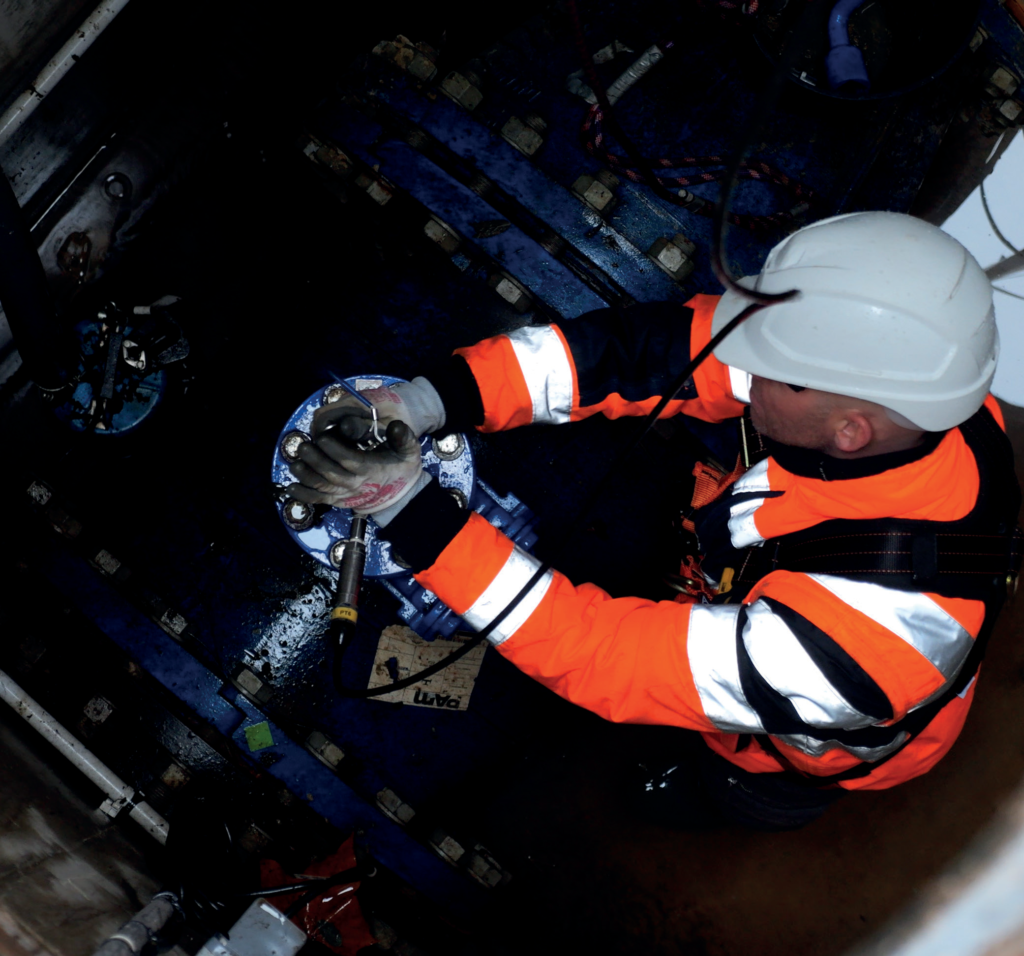 Chantier de renouvellement au Havre en DN900. Crédit Saint-Gobain PAM
