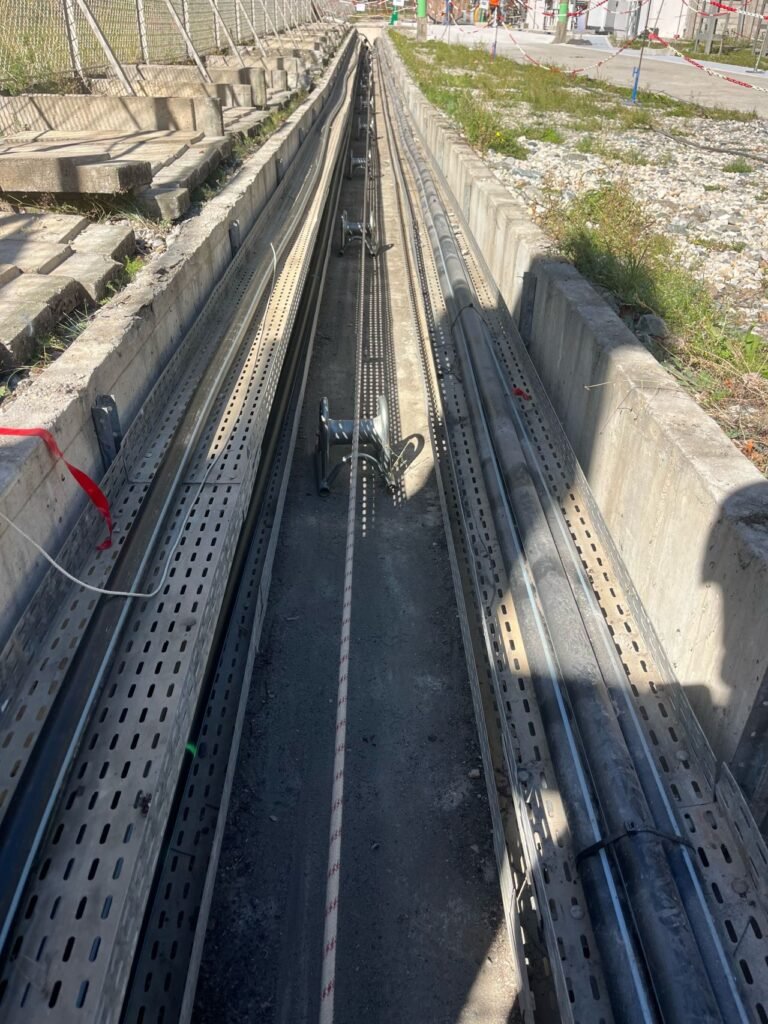 HTSO déroule 500 m de câble HTA 630 mm² en trois jours